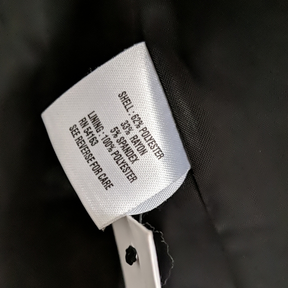 Calvin Klein stretch black blazer Sz 2 - Picture 2 of 4